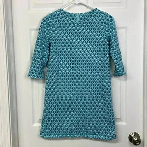 Girls Vineyard Vines Dress | Blue Green Multicolor Whale Design | Size XL